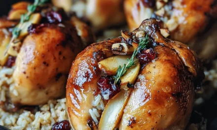 Cornish Hens with Apple-Cranberry Rice Stuffing: A Delightful Holiday Feast