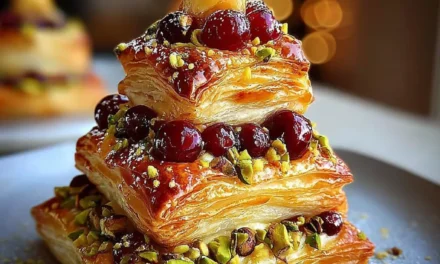 Cranberry, Camembert & Pistachio Christmas Tree Puff Pastry – A Delectable Holiday Delight