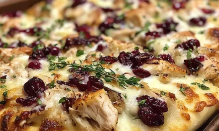 Cranberry Chicken & Brie Pizza – A Delicious Family-Style Favorite