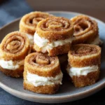 Crispy Keto Cinnamon Cream Cheese Roll Ups