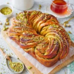 Honey Pistachio Babka Bread