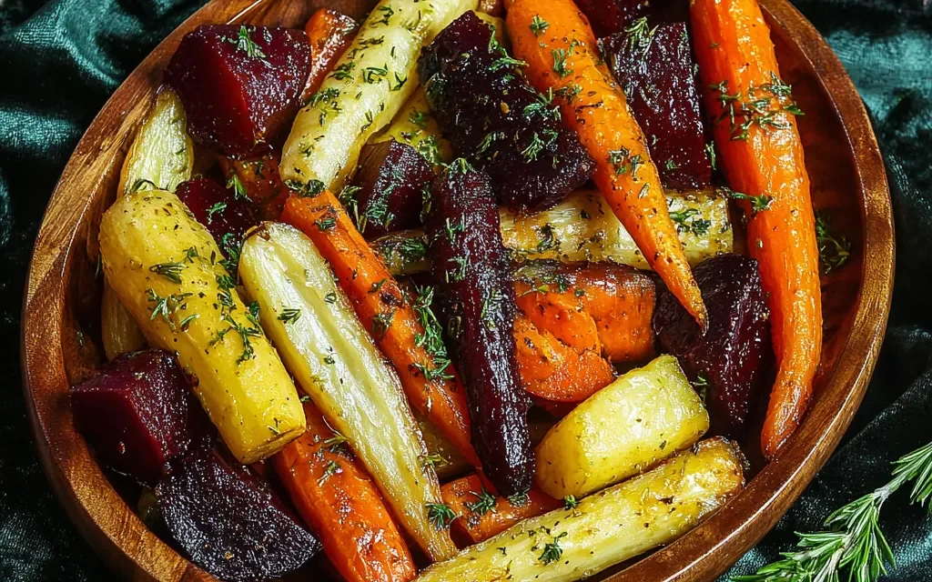 Honey Roasted Root Vegetables: A Delightful Family-Style Dish