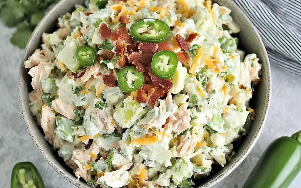Low Carb Jalapeno Popper Cottage Cheese Chicken Salad: A Quick and Delicious Keto Meal