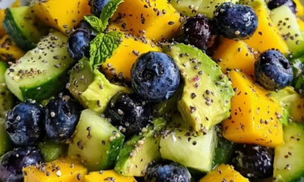 Mango Cucumber Salad with Blueberries and Avocado – The Best Summer Refresher