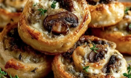 Mushroom and Cheese Pinwheels: A Heavenly Appetizer