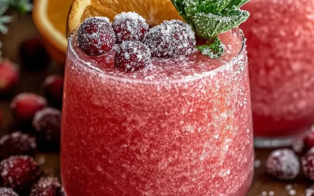 Non-Alcoholic Christmas Slush Mocktail: A Refreshing Holiday Delight