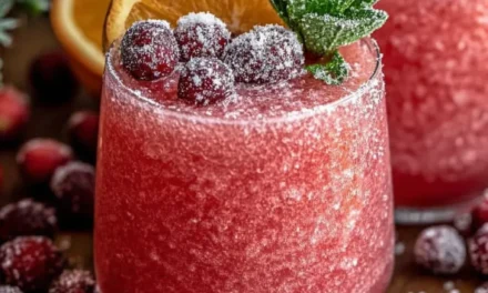 Non-Alcoholic Christmas Slush Mocktail: A Refreshing Holiday Delight