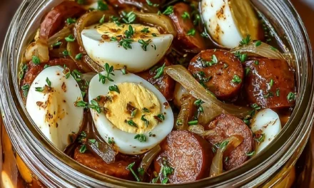 Pickled Eggs, Sausage and Onions: A Delicious Family-Style Favorite