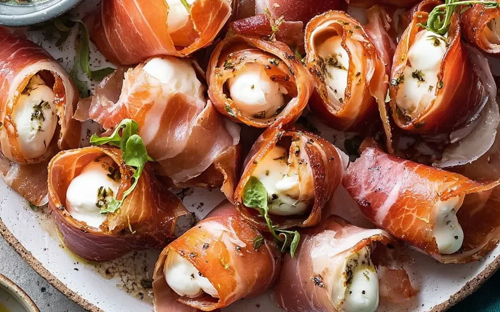 Prosciutto Wrapped Mozzarella Bites: A Delectable Appetizer Delight