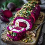 Roasted Beet & Goat Cheese Log