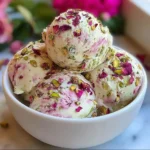 Rose Pistachio Cheesecake Ice Cream