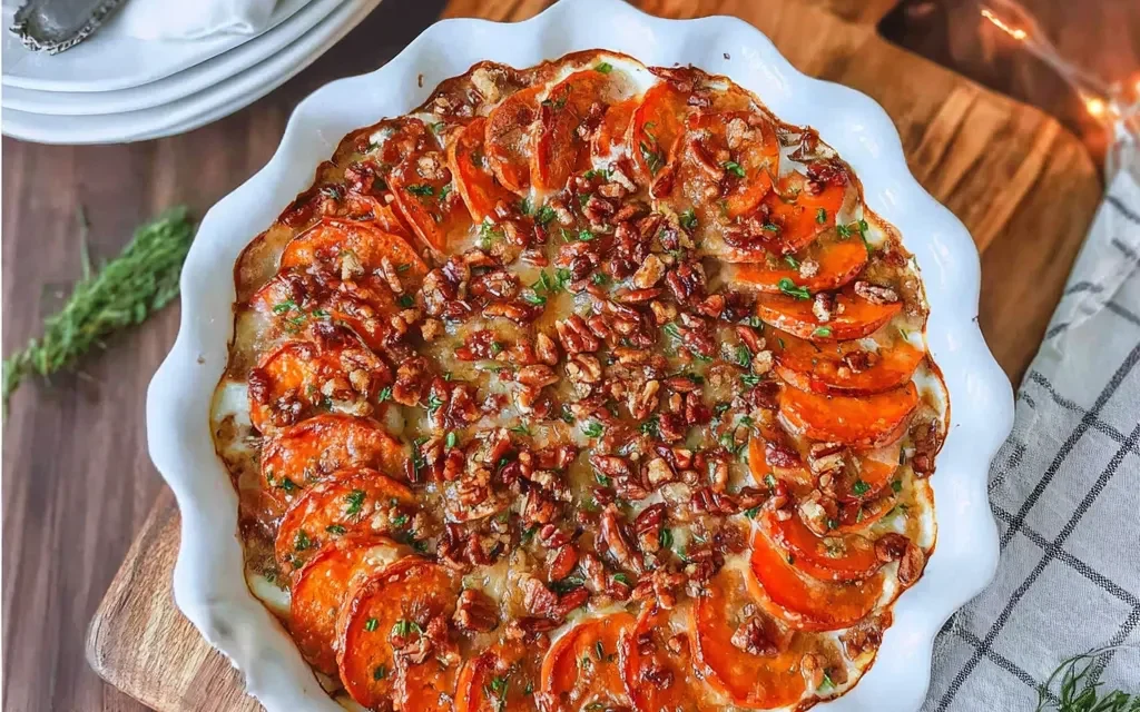 Scalloped Sweet Potatoes, Sweet Potatoes Au Gratin – Perfectly Creamy and Comforting