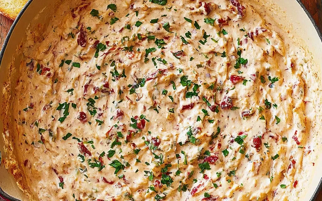 Skillet Sun-Dried Tomato Dip – A Heavenly Appetizer in Just 10 Minutes