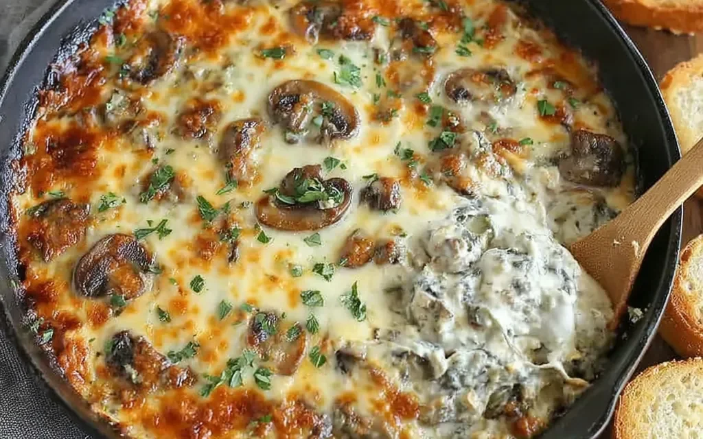Creamy Stuffed Mushroom Dip – A Heavenly Appetizer