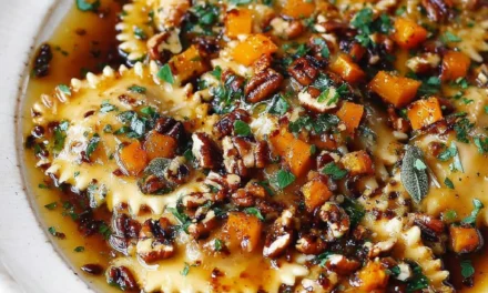 Thanksgiving Butternut Squash Ravioli with Brown Butter and Pecans