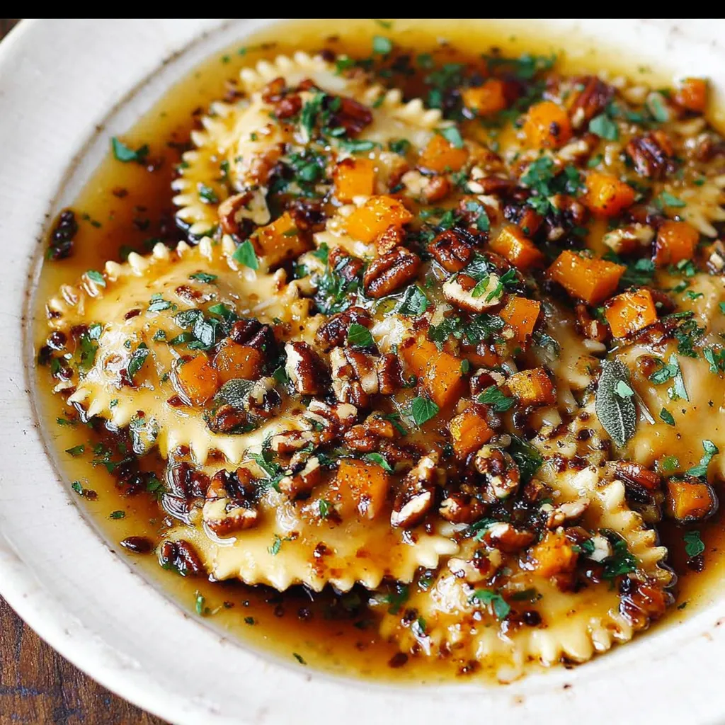 Thanksgiving Butternut Squash Ravioli with Brown Butter and Pecans ...