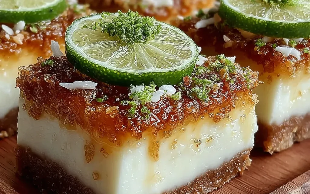 Tropical Chill Coconut Lime Bars – Effortless and Mouthwatering