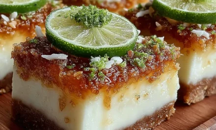 Tropical Chill Coconut Lime Bars – Effortless and Mouthwatering