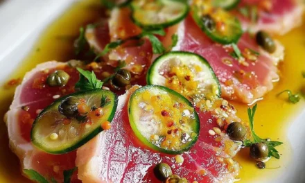 Tuna Crudo with Citrus Caper Vinaigrette – A Delightful Seafood Starter