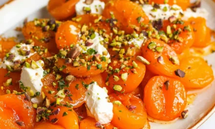 Turkish Poached Apricots with Ricotta: A Comforting Delight
