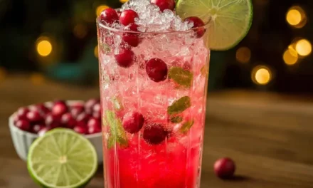 Vanilla Cranberry Crush Mocktail – A Heavenly 5-Minute Mocktail