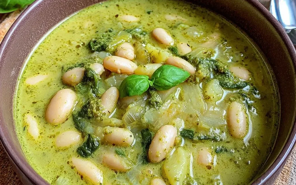 White Bean Pesto Soup: A Simple and Flavorful Delight