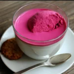 White chocolate, beetroot and cardamom mousse