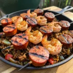 Andouille Sausage & Shrimp Skewers