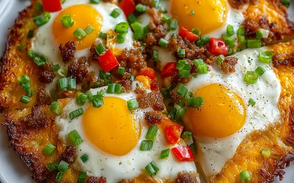 Breakfast Pizza Hash Brown Crust: A Divine Family-Style Delight