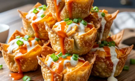 Buffalo Chicken Fire Wonton Cups: A Deliciously Easy Appetizer