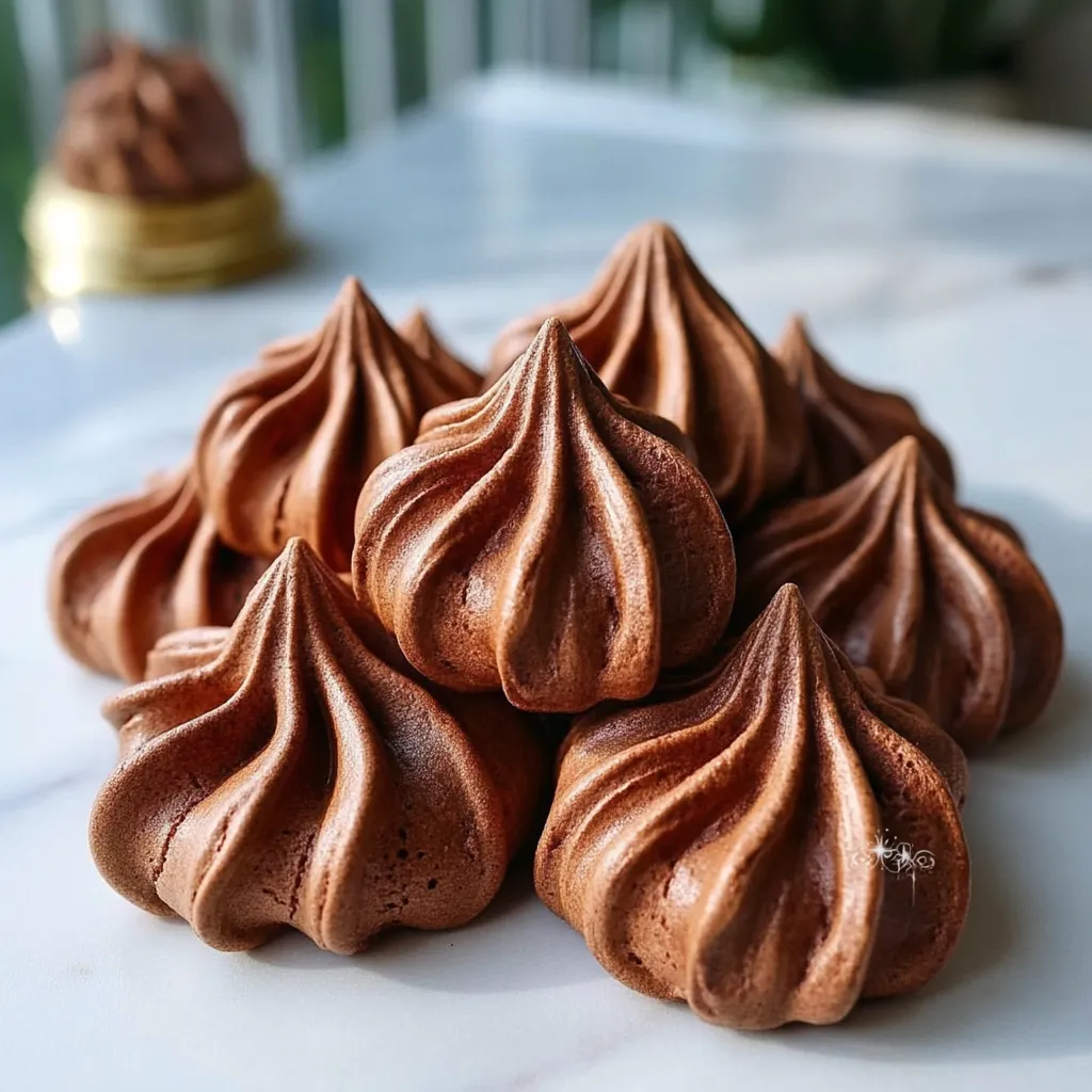 Meringue covered in chocolate - Vkusnasha