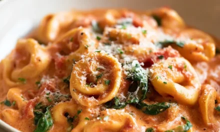 Creamy Spinach Tomato Tortellini – Quick and Delicious!