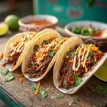 Crockpot Fire Korean Beef Tacos