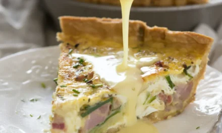 Eggs Benedict Quiche with Hollandaise Sauce: A Decadent Brunch Delight