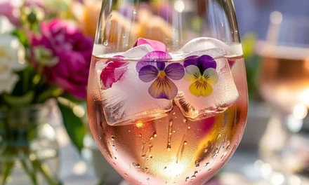 Floral Ice Cube Rosé Spritz: A Delightful 5-Minute Refresher