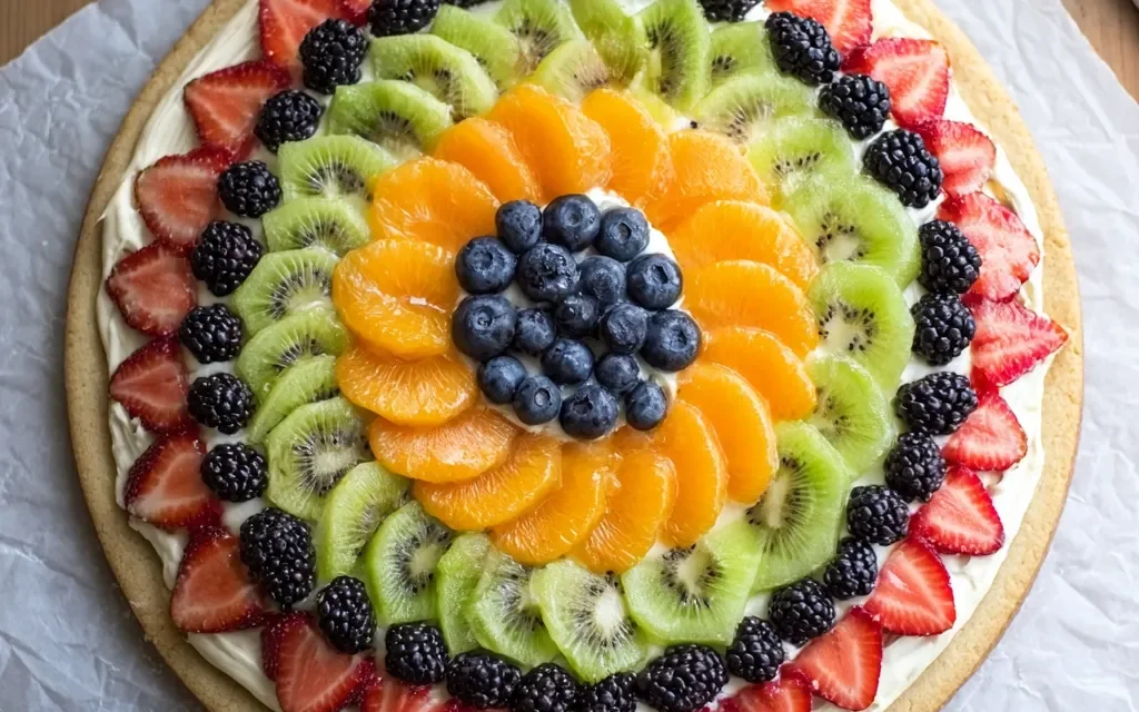 Fruit Pizza with Sugar Cookie Crust – A Delightful Treat
