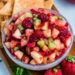 Fruit Salsa with Cinnamon Sugar Tortilla Chips