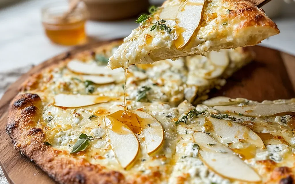 Glacier White Pizza with Hot Honey & Pear: A Comforting 30-Minute Family Favorite