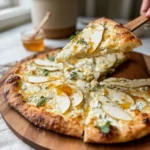 Glacier White Pizza with Hot Honey & Pear