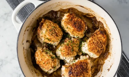 Goat Cheese Stuffed Chicken with Caramelized Onions – A Restaurant-Quality Masterpiece