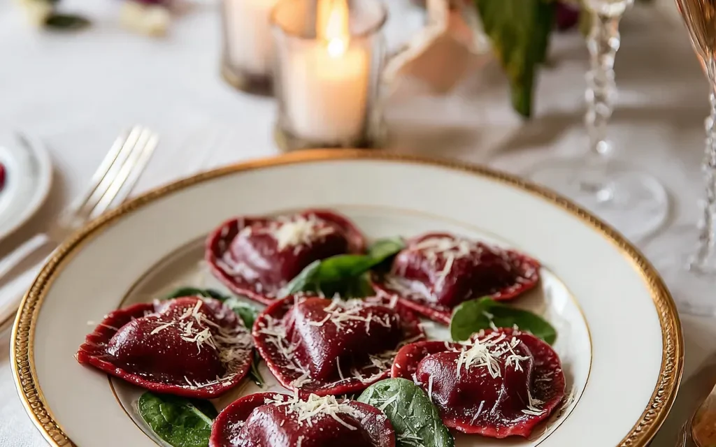 Heart-Shaped Beet & Ricotta Ravioli: A Delightful Homemade Pasta Delight