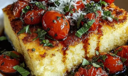 Herbed Polenta & Roasted Tomato Bake – A Comforting Vegetarian Delight