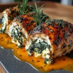 Herbed Ricotta Stuffed Chicken Rolls