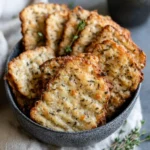 Homemade Cheddar Herb Crackers