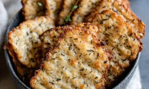 Homemade Cheddar Herb Crackers – A Quick and Flavorful Snack