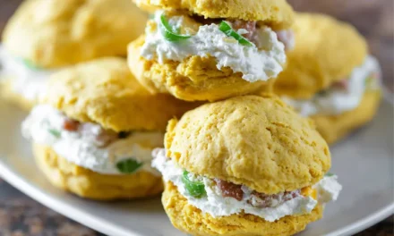 Jalapeno Cornbread Whoopie Pies with Bacon Goat Cheese – A Delightful Savory Treat