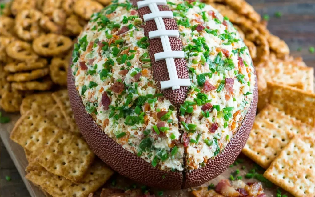 Jalapeño Popper Football Cheese Ball – A Crowd-Pleasing Appetizer