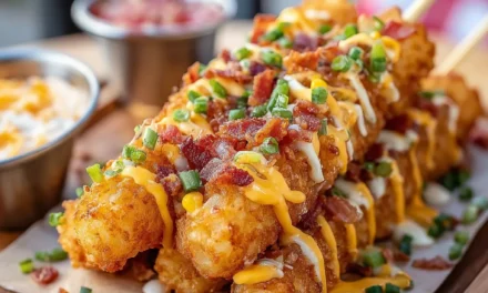 Loaded Tater Tot Skewers: The Best Easy Appetizer