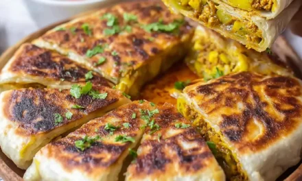 Moroccan Chicken-Stuffed Msmen: A Family-Style Delight