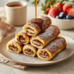 Nutella Stuffed French Toast Roll-Ups